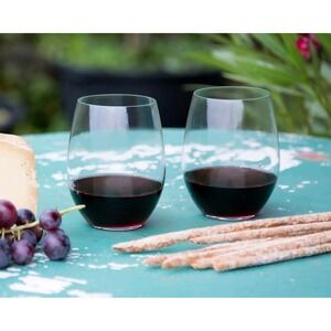 Riedel Glasses 4pc O Cabernet/Merlot Stemless Wine 3.54" Smaller GOBLET TUMBLERS